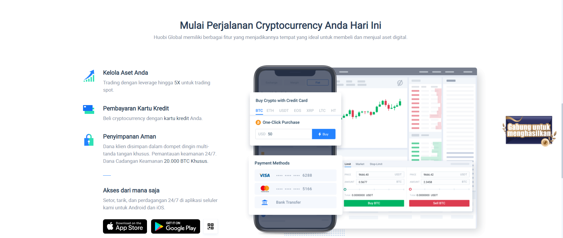Perdagangan derivatif kripto global Huobi juga tersedia di aplikasi seluler Perdagangan derivatif kripto global Huobi juga tersedia di aplikasi seluler